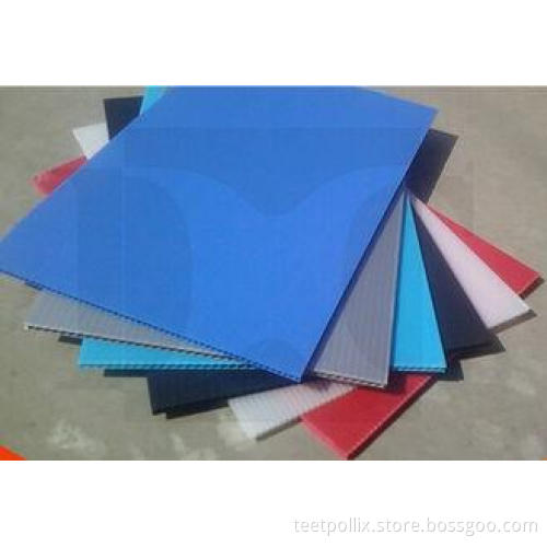 Colorful Durable Polypropylene Corrugated Plastic Sheets fo